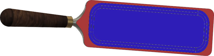 Back Side of the Pruning Knife with Relief Area